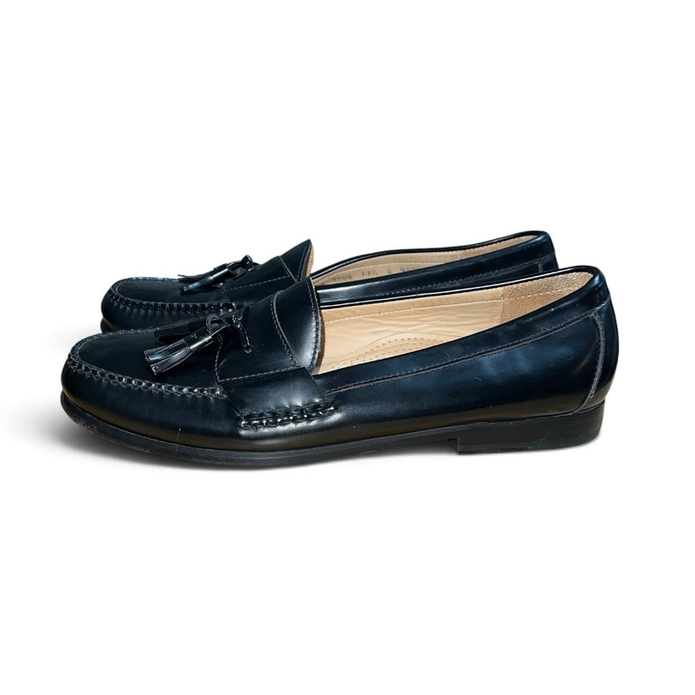 Cole Haan Tassel Loafers Mens 11.5 B Black Leather City 3506 Dress Shoes